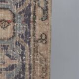 Vintage Turkish rug from Oushak, handwoven 66x730 cm