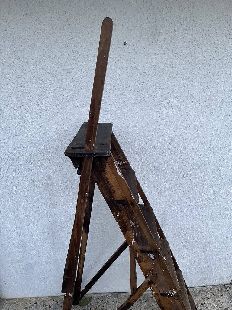 Wooden stepladder