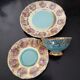 Tea cup with dessert plate