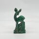 Status / ceramic statuette, doe / fawn, lemanceau art deco