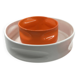 2 Form ceramic dishes • Design B. Devaux • Space Age • 1969