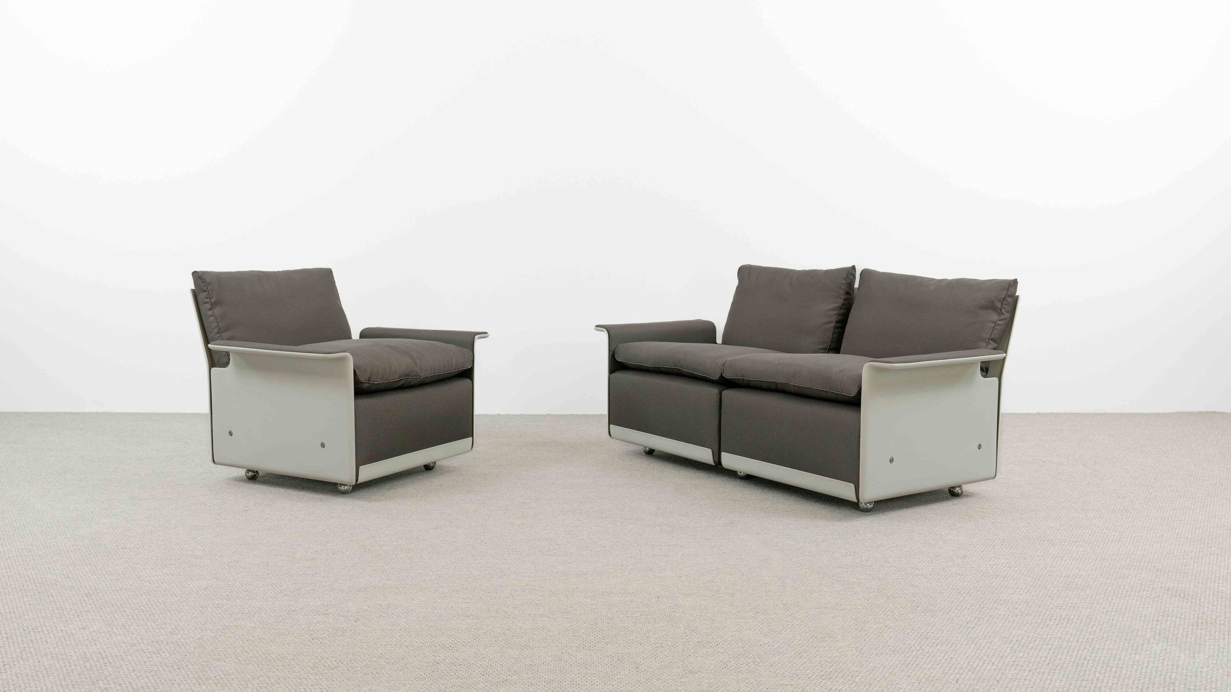 Vitsoe seatgroup by dieter rams, model 620, easychair+sofa