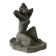 Sculpture of a naked woman titled "Youth" in terracotta.
