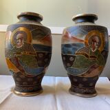 Pair of Satsura vases