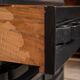 Antique 20thc italian ebonised chest of drawers with display top c.1930