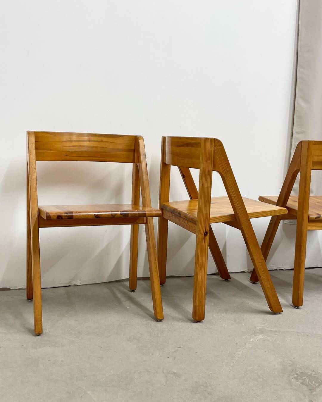 4 Fyrkat chairs, Nissen & Gehl, Denmark, circa 1970