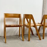 4 Fyrkat chairs, Nissen & Gehl, Denmark, circa 1970