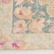 Cream & Green Oriental Persian Rug, 135x221Cm