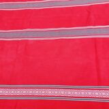 Vintage vermilion Basque tablecloth 180X130