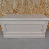 old solid wood bench chest