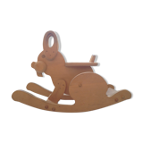 All wooden rocking rabbit