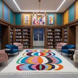 Beni Ourain Rug, Moroccan Abstract Wool Carpet 150/250cm