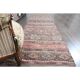 1970s Turkish Oushak Handmade Wool Cotton Brown Kilim Runner Rug 98x418