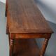 Antique oak 19th century French rustic console / drapers or side table