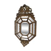 Brass N.III mirror with parcloses