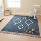 Traditional handmade Berber rug, size 140 x 260 cm