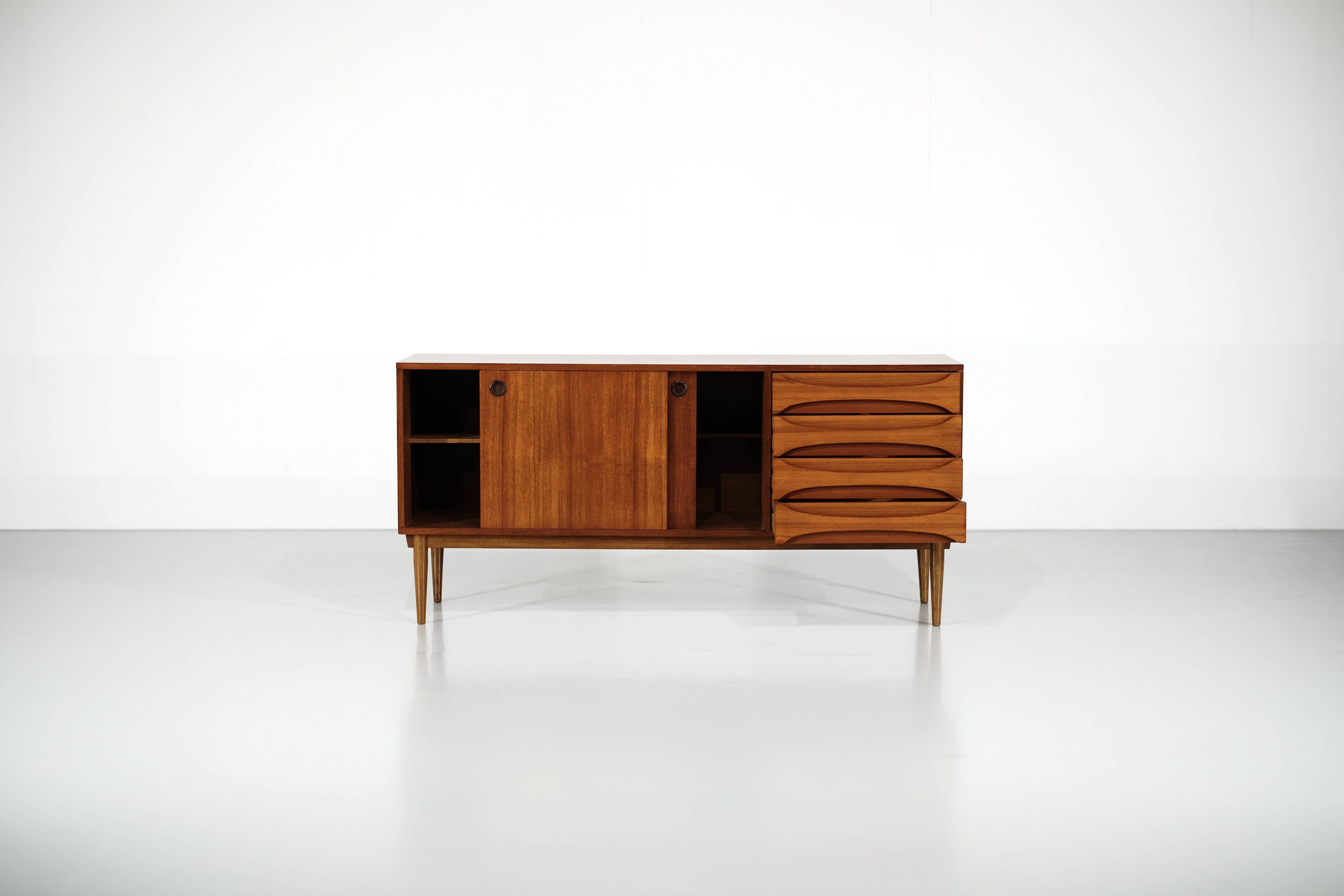 Medium sized wooden sideboard 1960's