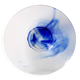 Vintage Bormioli Rocco Blue Swirl Glass Bowl, Mid-Century Italian Art Glass
