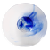 Vintage Bormioli Rocco Blue Swirl Glass Bowl, Mid-Century Italian Art Glass