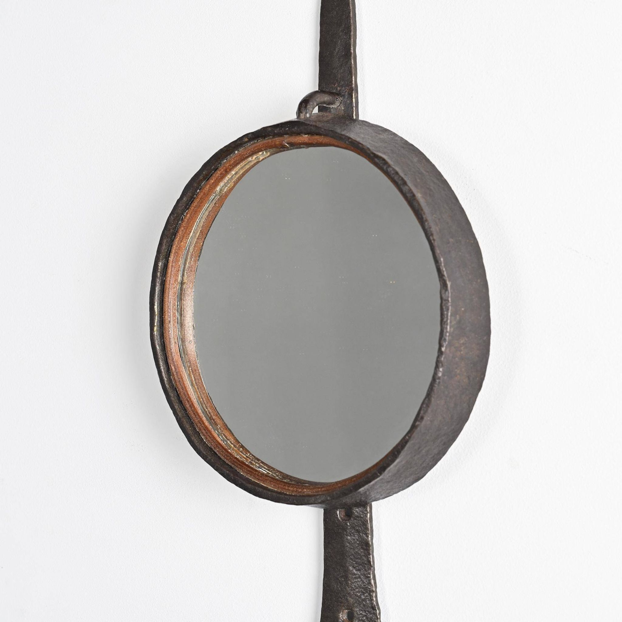 Miroir en fer forgé par Léopold Gest, France, vers 1970