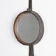 Wrought iron mirror by Léopold Gest, France, circa 1970.