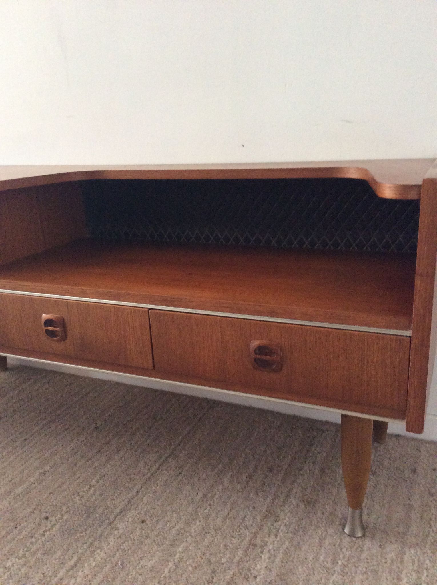 Scandinavian teak tv cabinet from the 60s