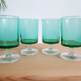 Set of 4 vintage Luminarc water glasses