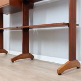 1950s teak modular wall unit with drop-front bar
