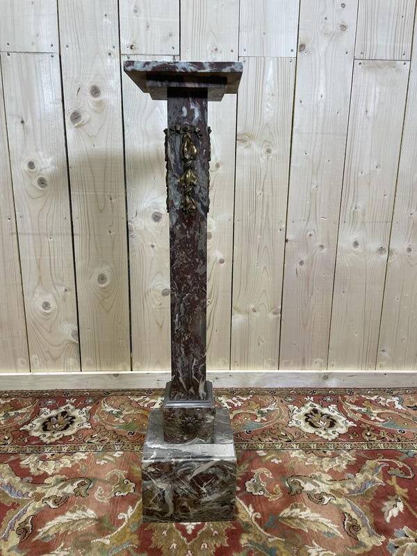 Selette - Colonne en marbre Napoléon III