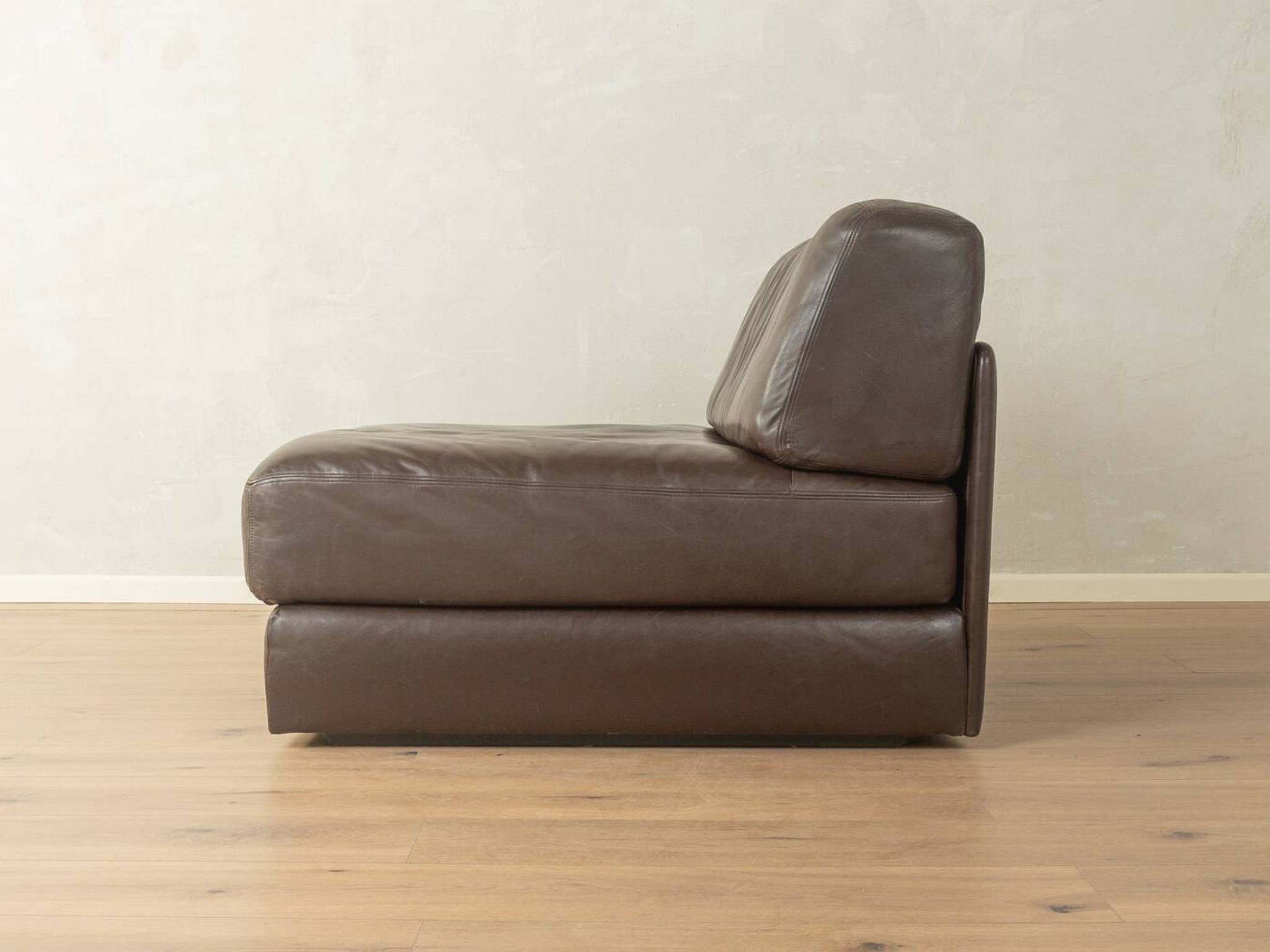 Brown leather armchair DS-76 by de Sede, 1970s