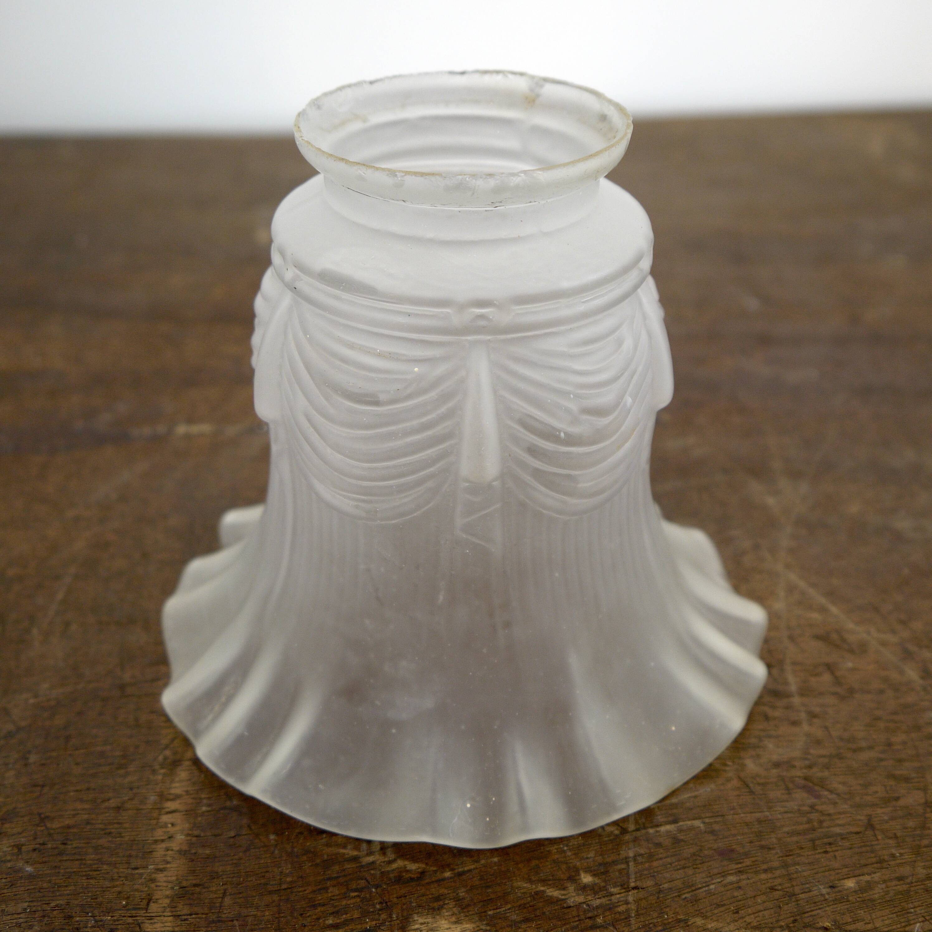 Brass lamp with glass globe