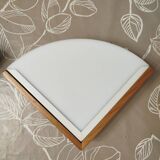 Pair of postmodern wood and plexiglass wall lights from the 1980s.