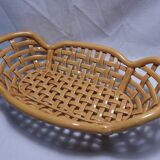 Woven faience basket