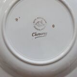 6 vintage Céranord France “Cheverny” soup plates - Floral pattern