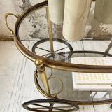 Cart serves brass bar