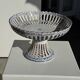 Fruit bowl with blue decorations in white earthenware from Malicorne Art H14