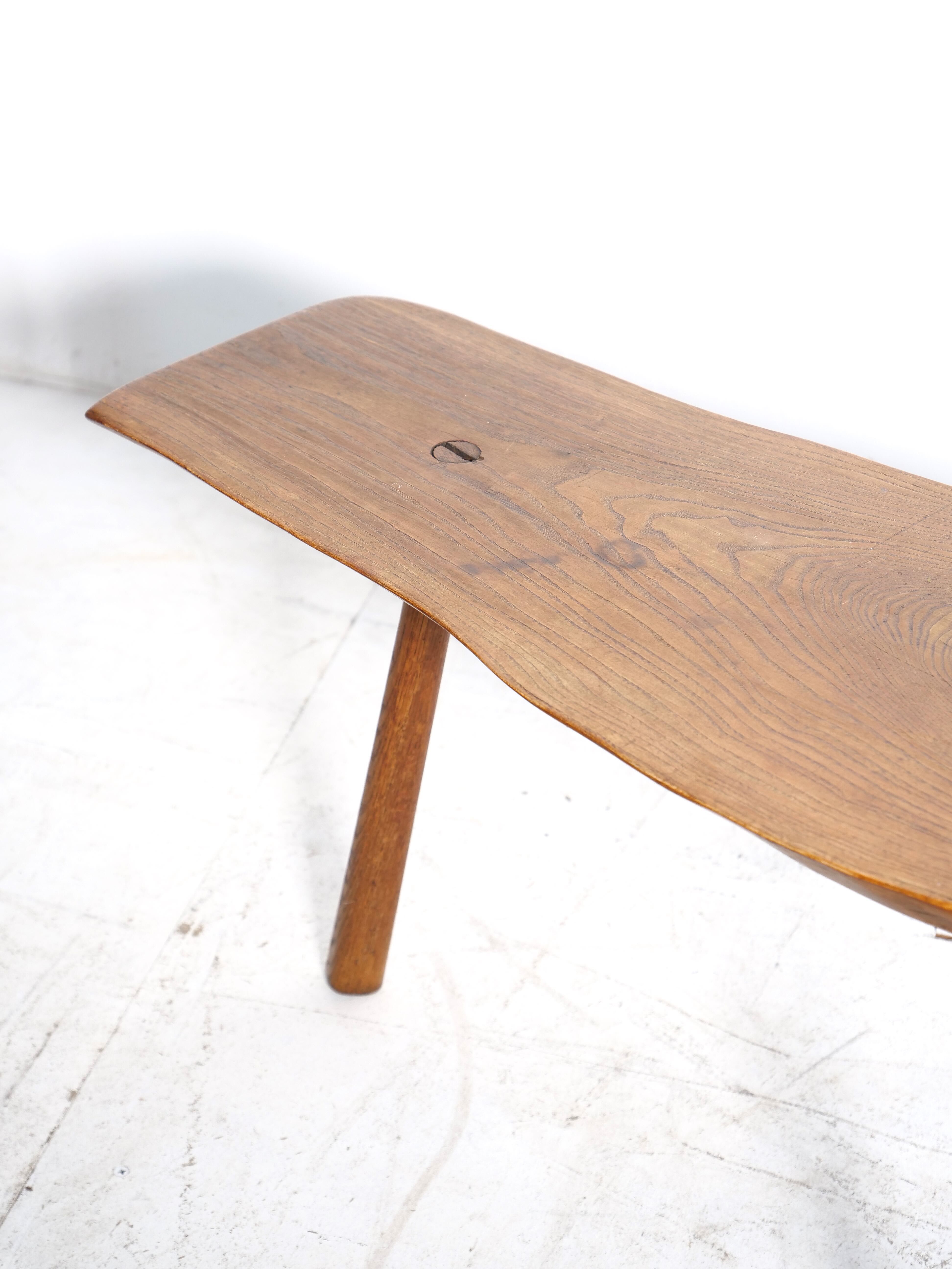 Brutalist tripod side table