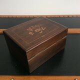Former box box wood marquetry 19th