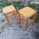 Pair of stools. Vintage
