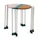 Colored Round Side Table by Gaetano Pesce, Fish Design Collection