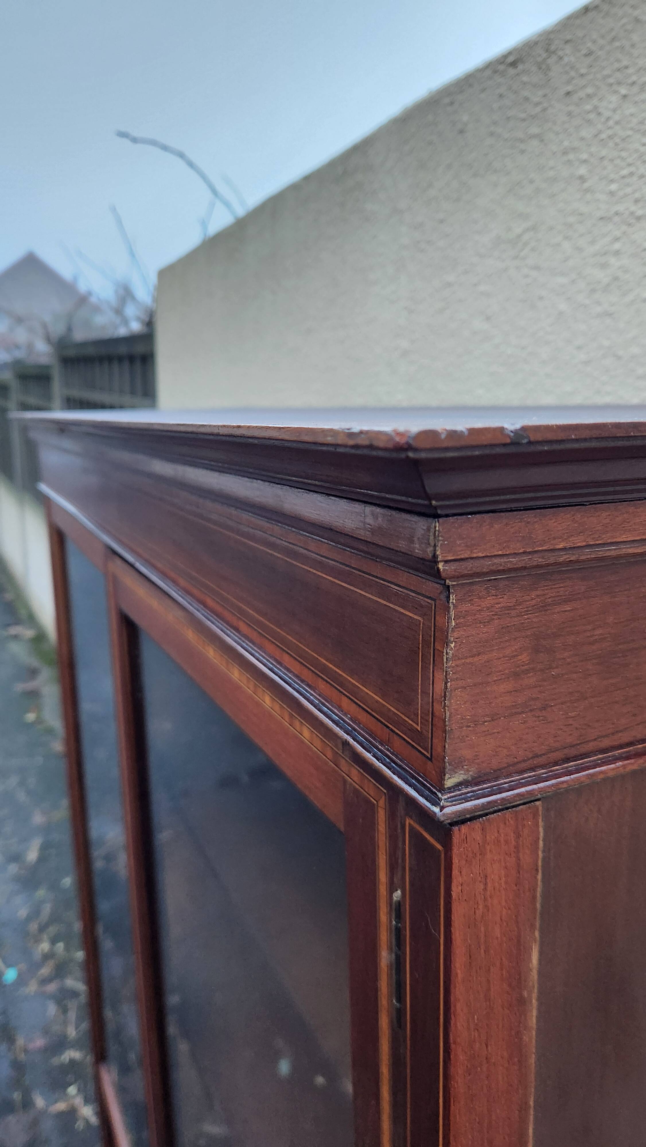 Ancien bibliothèque vitrée Louis XVI