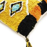 Yellow Berber cushion Azilal style
