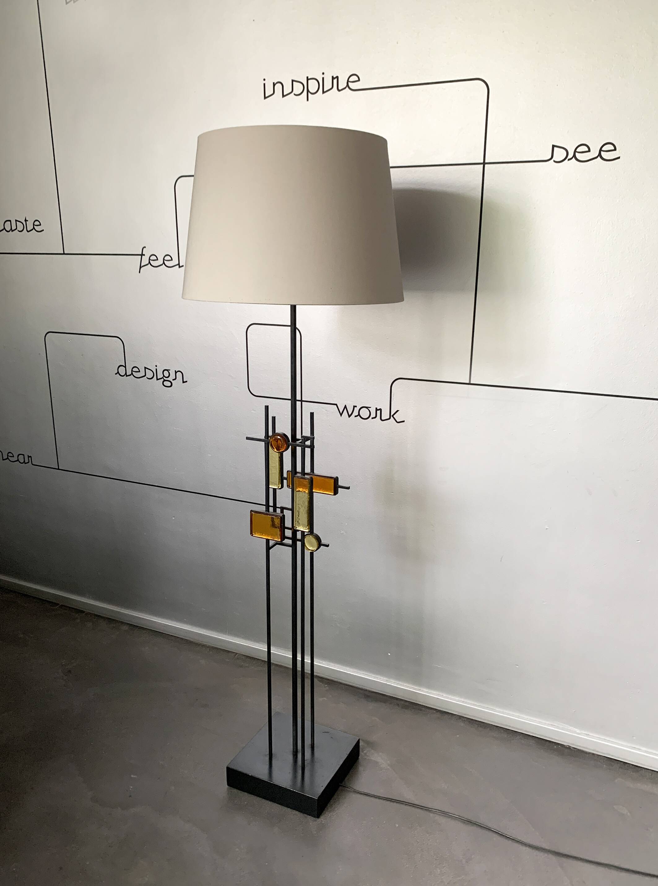 Scandinavian Svend Aage Holm Sorensen Floor Lamp, Denmark 1960s