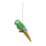 Wooden parrot to hang