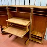 Bureau malle en chêne