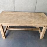 Stripped farmhouse table extensions to 255 cm