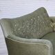 1960s, Danish 2-seater sofa, light green furniture velour, ash wood.