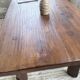 Brutalist oak table by De Puydt, Belgium 1970