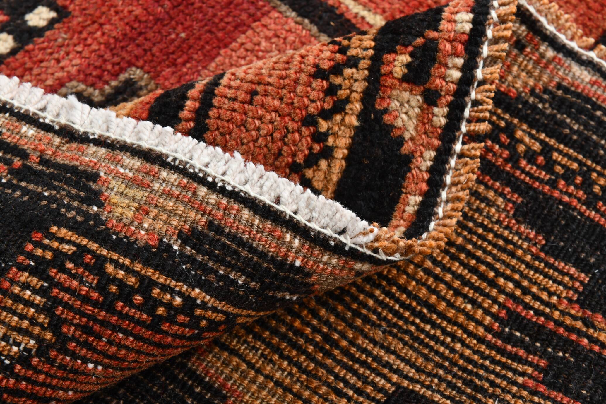 4x10 Vintage Faded Red Long Wide Turkish Runner Rug, 112x316