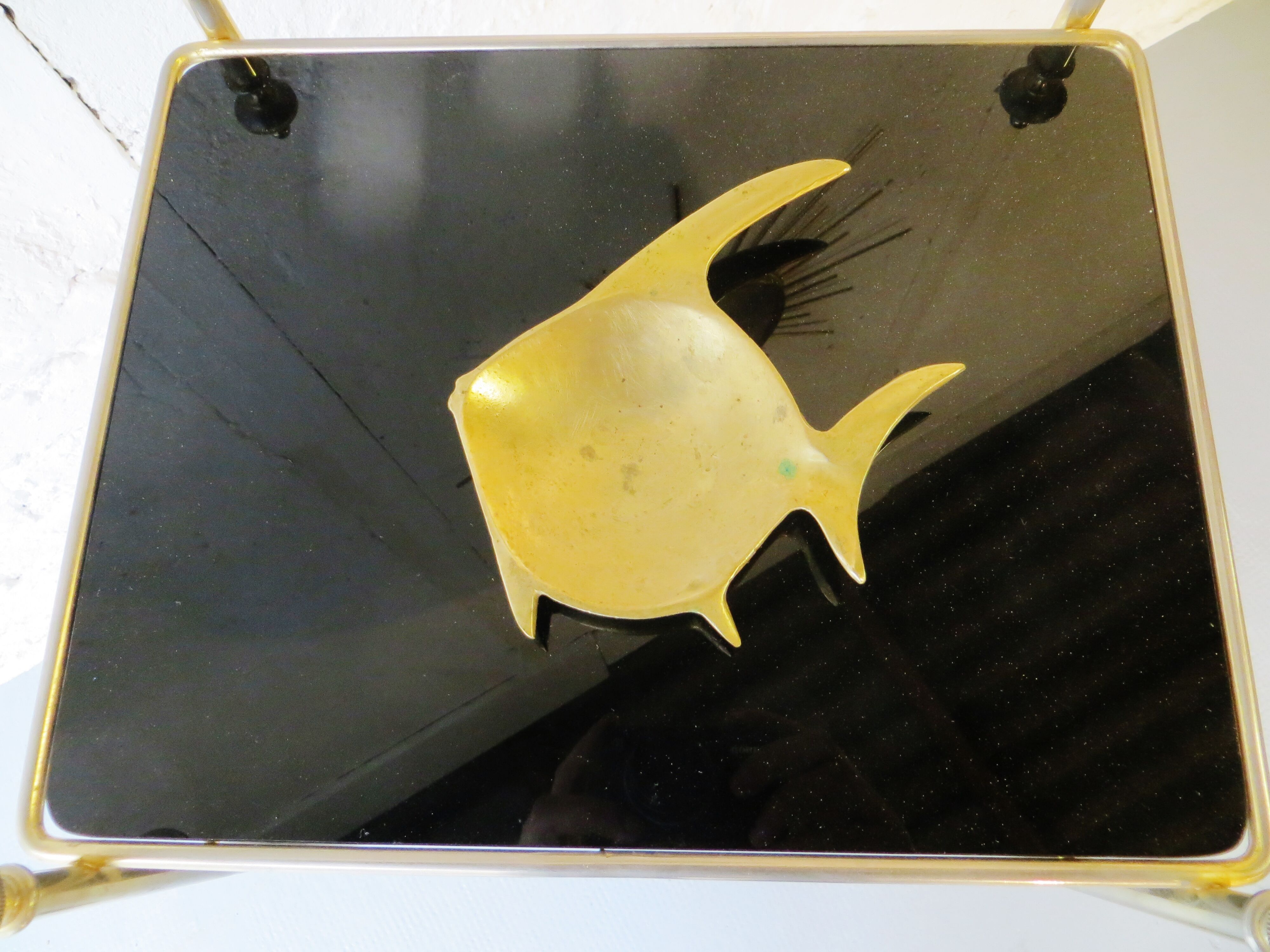 Vintage brass ashtray